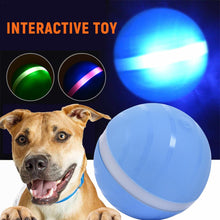 Load image into Gallery viewer, Electric Rolling Pet Ball Toy Dog Rolling Ball USB Rechargeable Led Flash Jumping Ball Luminous Smart Toys for Dogs