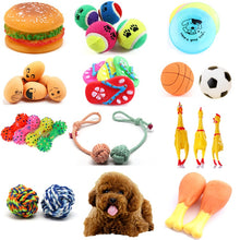 Load image into Gallery viewer, Rubber Squeak Toy for Dog Screaming Chicken Chew Bone Slipper Squeaky Ball Dog Toys Tooth Grinding &amp; Training Pet Toy Supplies