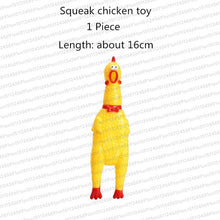 Load image into Gallery viewer, Rubber Squeak Toy for Dog Screaming Chicken Chew Bone Slipper Squeaky Ball Dog Toys Tooth Grinding &amp; Training Pet Toy Supplies