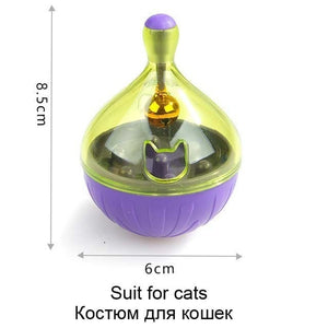 Interactive Dog Cat Food Treat Ball Bowl Toy Funny Pet Shaking Leakage Food Container Puppy Cat Slow Feed Pet Tumbler Toy