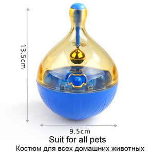 Interactive Dog Cat Food Treat Ball Bowl Toy Funny Pet Shaking Leakage Food Container Puppy Cat Slow Feed Pet Tumbler Toy