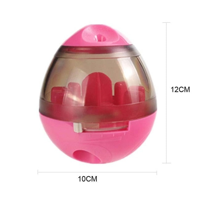 Interactive Dog Cat Food Treat Ball Bowl Toy Funny Pet Shaking Leakage Food Container Puppy Cat Slow Feed Pet Tumbler Toy