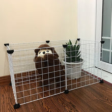 Load image into Gallery viewer, Foldable Pet Playpen Crate  Iron Fence Puppy Kennel House Exercise Training Puppy Kitten Space Dog Gate Supplies For Rabbit