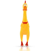 Load image into Gallery viewer, Pets Dog Toys  Screaming Chicken Squeeze Sound Toy for Dogs Super Durable &amp; Funny Squeaky Yellow Rubber Chicken Dog Chew Toy