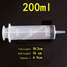 Load image into Gallery viewer, 200cc Syringe 500ml 300ml Syringes Disposable Nutrient Sterile Large Hydroponics Plastic Feeding Syringe large plastic syringes