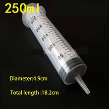 Load image into Gallery viewer, 200cc Syringe 500ml 300ml Syringes Disposable Nutrient Sterile Large Hydroponics Plastic Feeding Syringe large plastic syringes