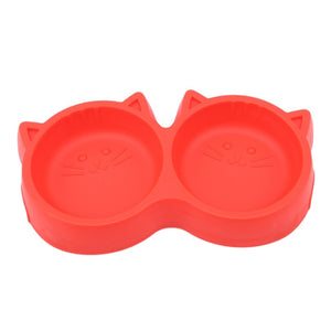 Cute Puppy Slow Down Eating Feeder Cat Shape Dish Bowel New Plastic Pet Dog Feeding Food Bowls Prevent Obesity Dogs Supplies