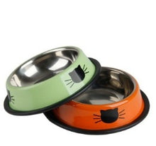 Load image into Gallery viewer, 1Pcs Dog Cat Food Bowls Stainless Steel Pets Drinking Feeding Bowls Pet Supplies Anti-skid Dogs Cats Water Bowl Pet Tools