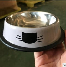 Load image into Gallery viewer, 1Pcs Dog Cat Food Bowls Stainless Steel Pets Drinking Feeding Bowls Pet Supplies Anti-skid Dogs Cats Water Bowl Pet Tools