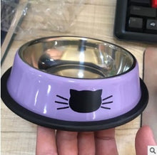 Load image into Gallery viewer, 1Pcs Dog Cat Food Bowls Stainless Steel Pets Drinking Feeding Bowls Pet Supplies Anti-skid Dogs Cats Water Bowl Pet Tools