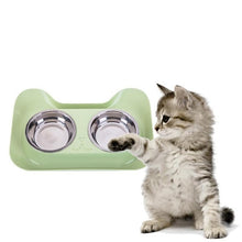 Load image into Gallery viewer, Stainless Steel Double Pet Bowls Food Water Feeder for Dog Puppy Cats Pets Supplies Feeding Dishes Food Water Container for Dogs